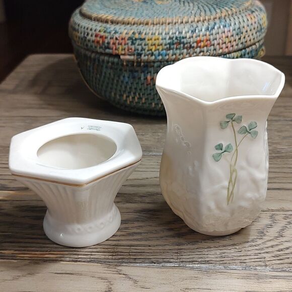 Belleek Doves of Peace 2-Piece Tea Light Holder - Picture 5 of 10